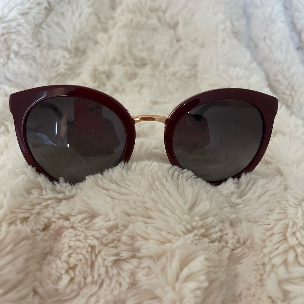 Dolce & Gabbana Red and Gold Sunglasses